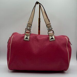 Pulicati Soft Leather Pink Satchel Bag